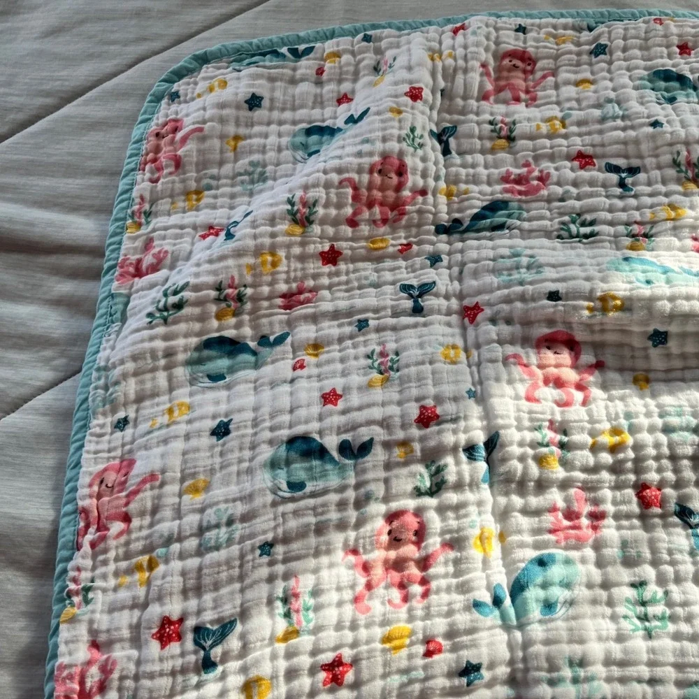 Haus & Kinder Muslin Baby Blanket‎ Sea Life 40